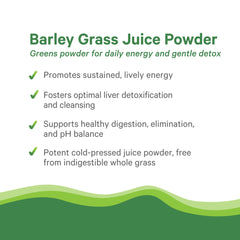 Measuring scoop with barley grass juice powder