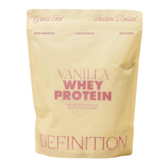 Barre Definition Whey Protein Isolate Vanilla 1lb – front view