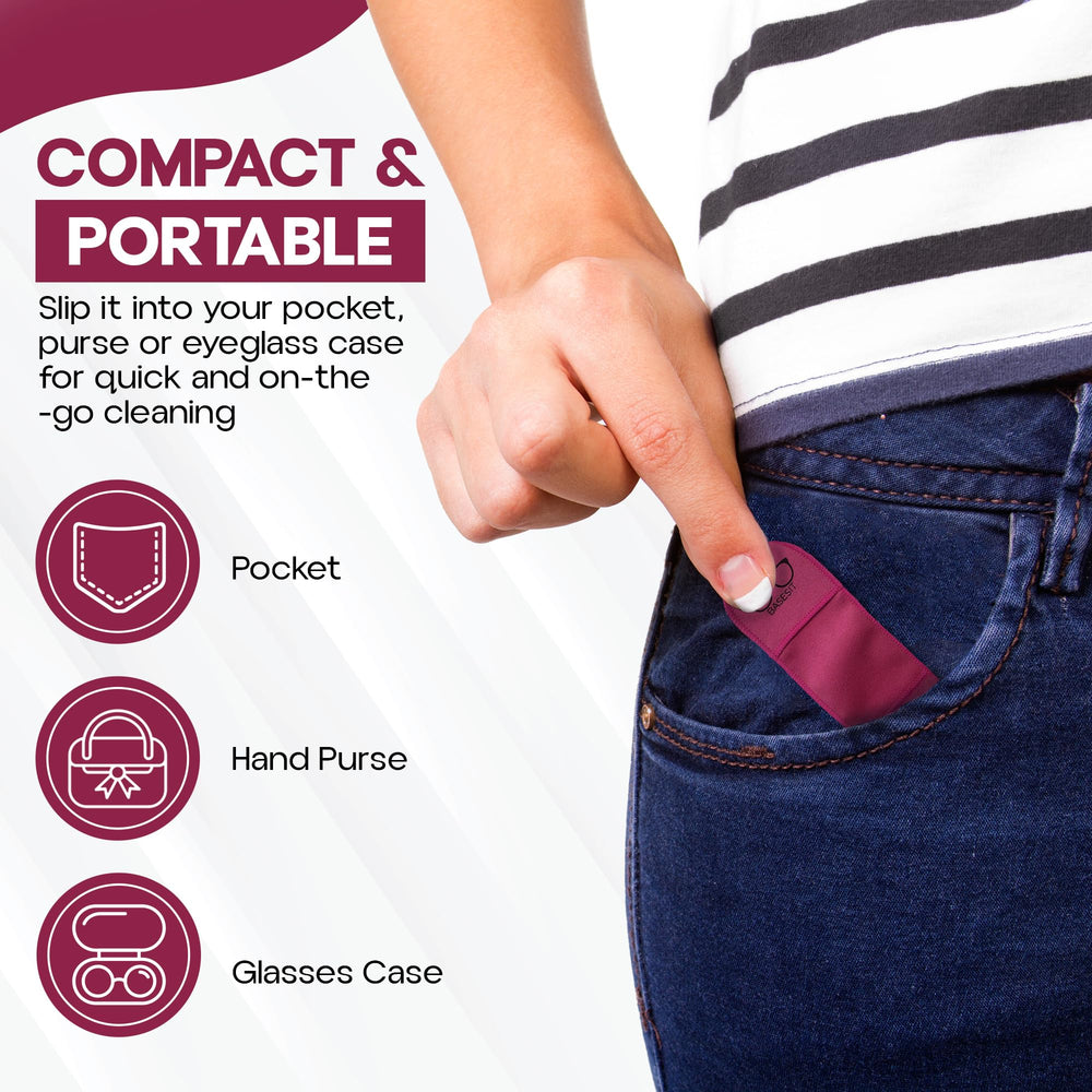 Rose/Green Basesit cloth ready for on-the-go use