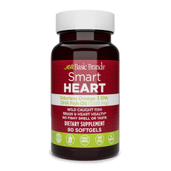 Basic Brands SMART HEART Odorless Omega-3 1000 mg softgels – 90 count