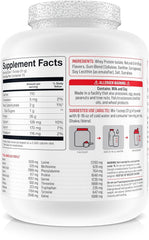Basic Supplements Basic Whey Protein Isolate label detail shows RBST-free and gluten-free nutrition for clean fueling