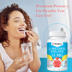 Supplement facts: B6, B12 and L-Methylfolate ingredients