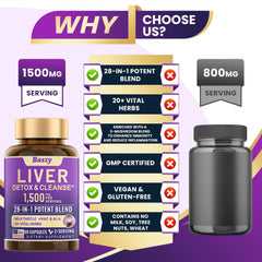 Vegan capsules of Baszy Liver Cleanse