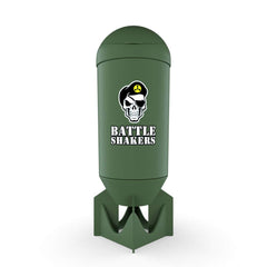 Battle Shakers Bomb military-themed shaker bottle – front view
