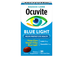 Front view of Bausch + Lomb Ocuvite Blue Light 60 softgels (pack 2)