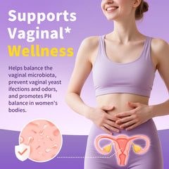 Close-up view of probiotic capsules