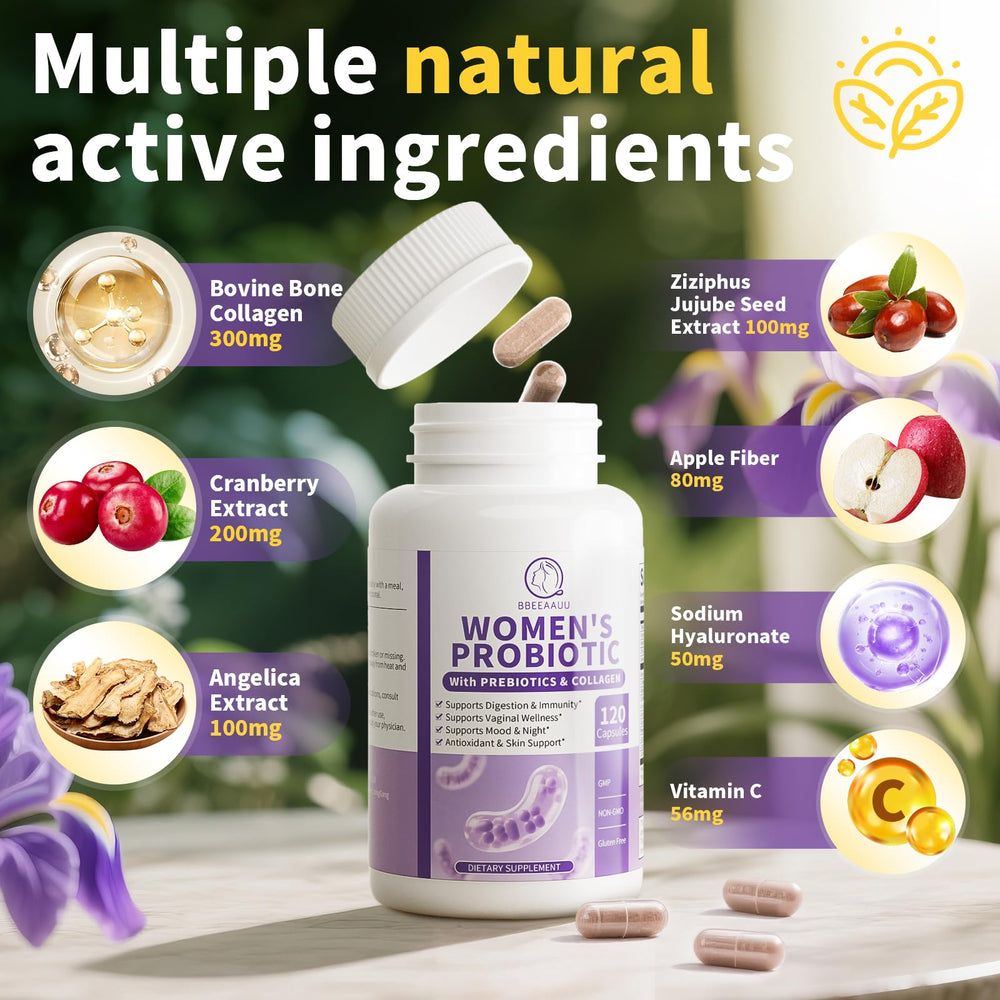 Collagen and cranberry ingredients visual