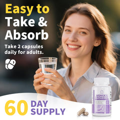 Lifestyle image of a woman with probiotics