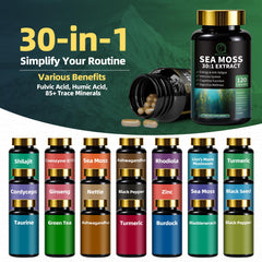 18-in-1 Sea Moss formula ingredients