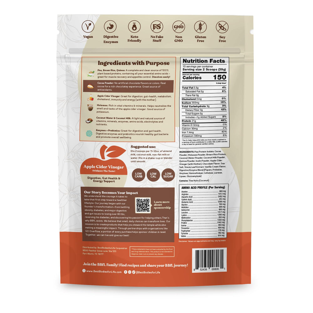 BBfL serving pack communicates easy daily protein boost for workouts