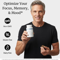 Pure ingredients label with vitamins A and D, non-GMO, gluten-free, dairy-free