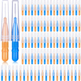 BBTO 100-piece braces dental brush flossers packaging view