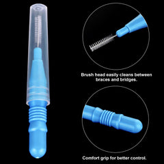 Interdental brush in Light Green color
