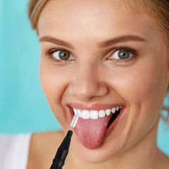 Open 100-piece package of interdental brushes