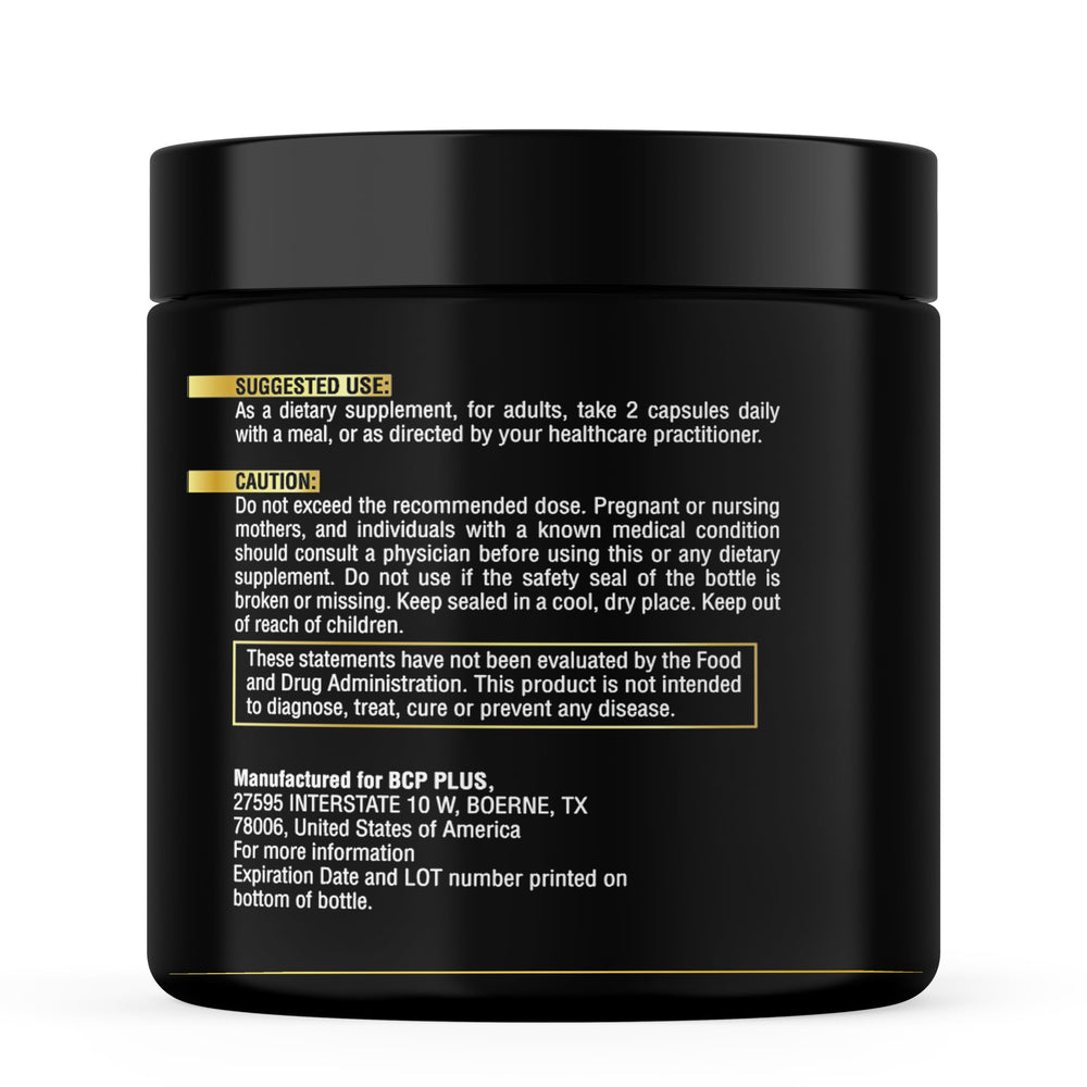 GMP manufacturing and lab-tested seal on packaging