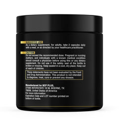 GMP manufacturing and lab-tested seal on packaging