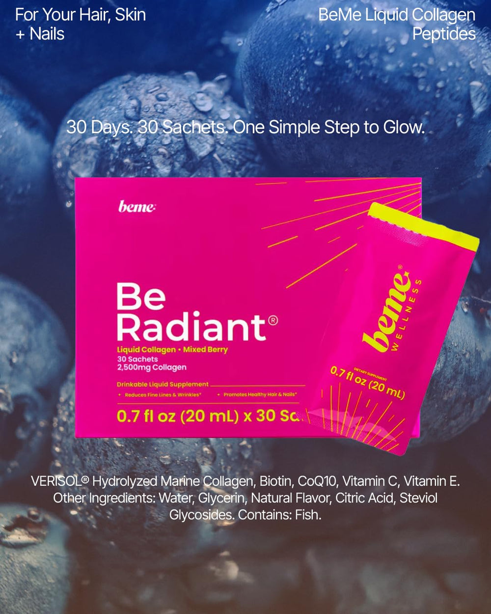 BeMe Liquid Collagen for Women packaging design