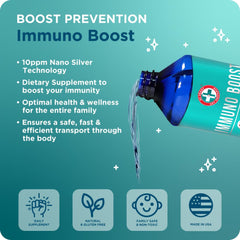 Be Smart Nano Silver Immuno Boost bottle back label