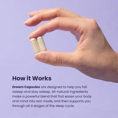 Beam Dream Sleep Capsules supplement facts panel