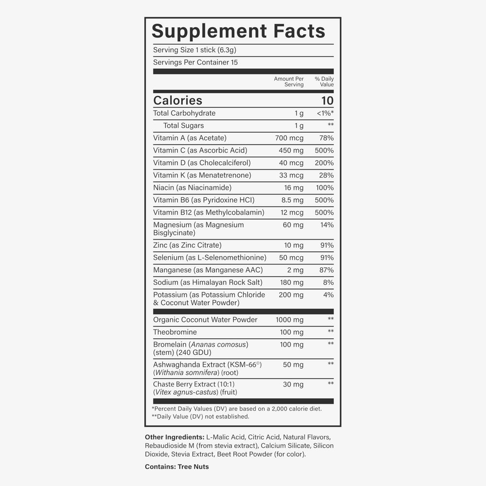 Serving size and scoop of Beam Glow powder