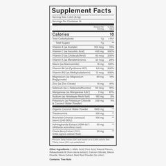 Serving size and scoop of Beam Glow powder