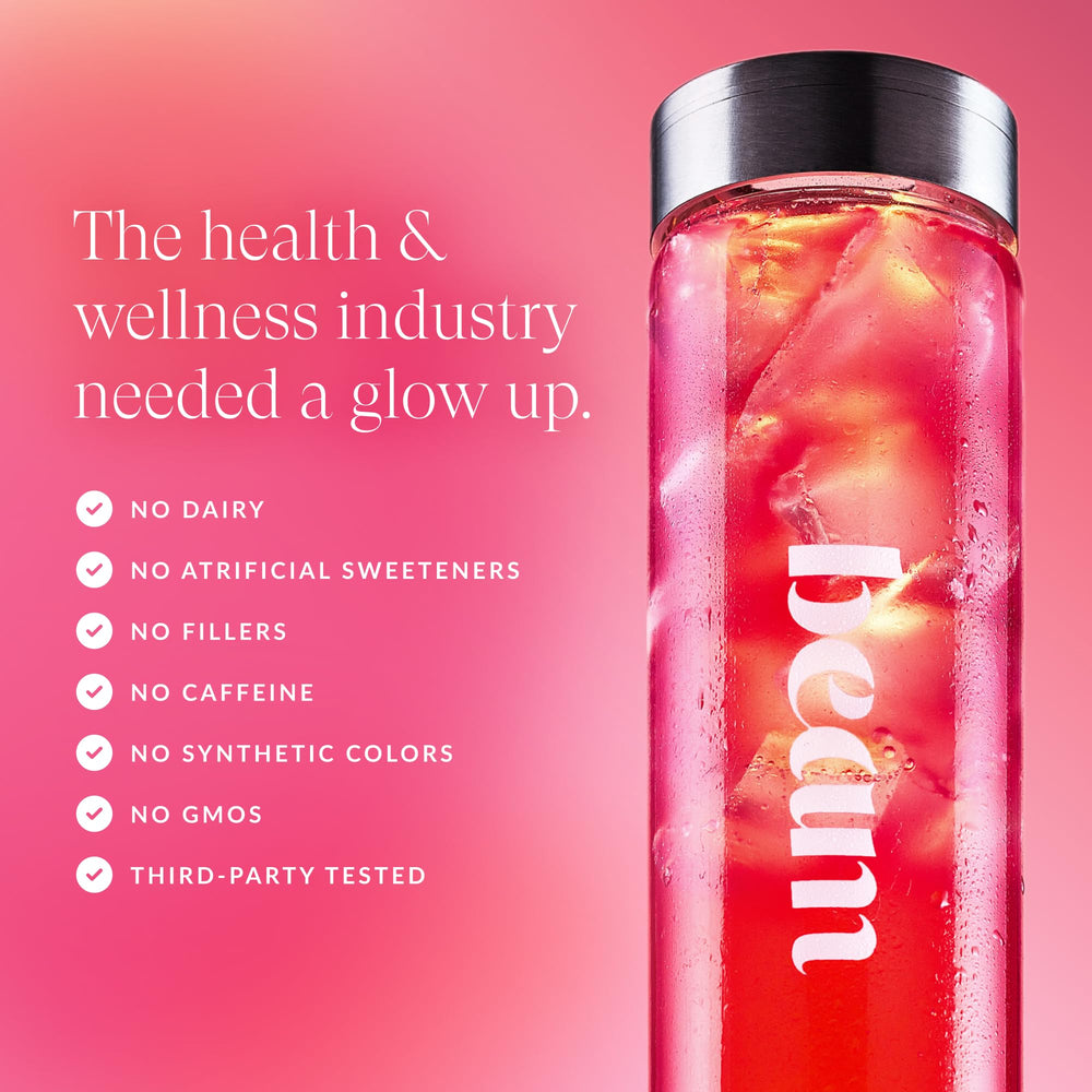 Close-up illustrating skin, hair, and nails benefits with Beam Glow