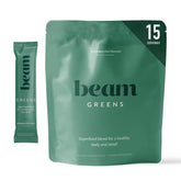 Beam Greens Powder vegan organic greens bottle front