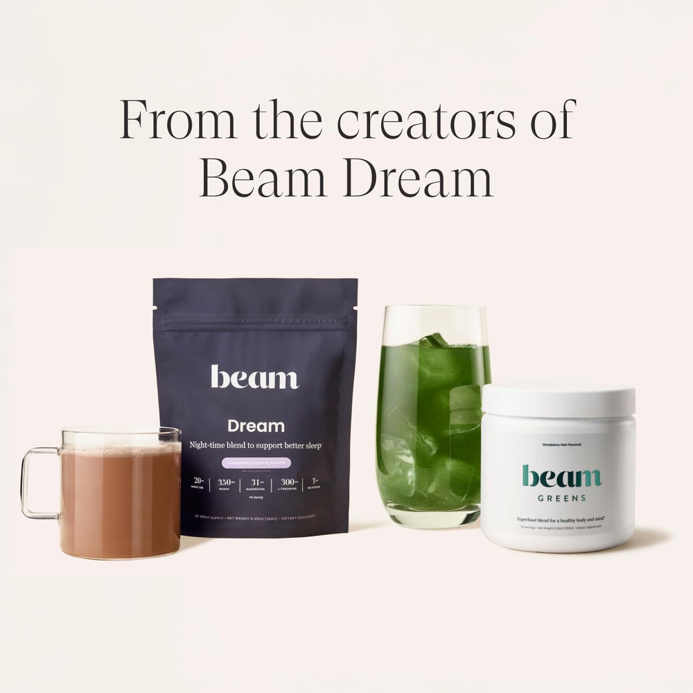 Beam Greens Powder third-party tested purity badge