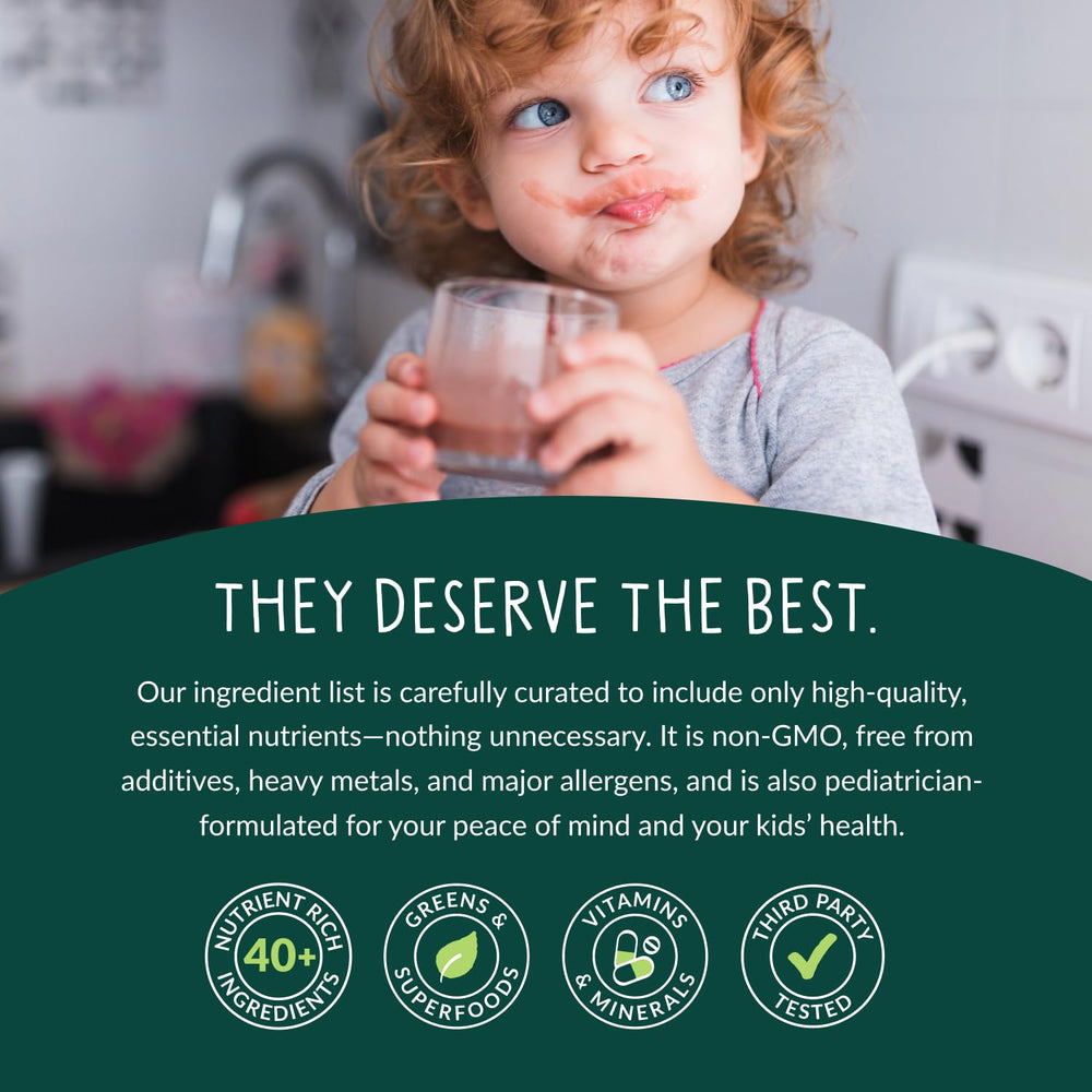 Pediatrician-formulated complete nutrition claim