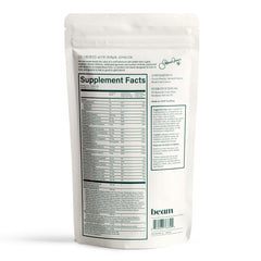 Happy child enjoying Beam Kids daily nutrition shake