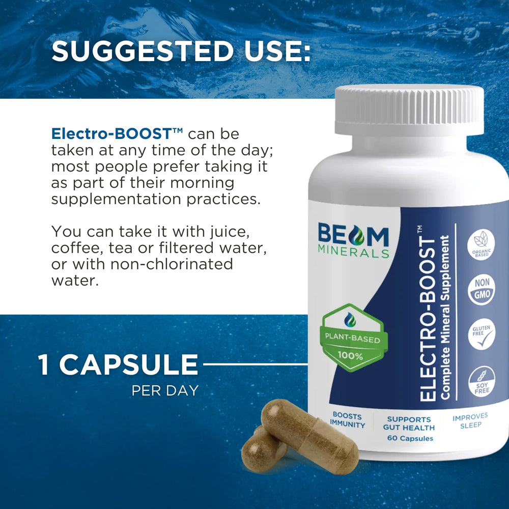 60 capsules per bottle label and nutrition information close-up