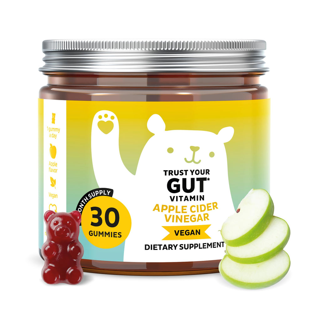 Bears with Benefits front jar showing label and 30-count, clear quality presentation