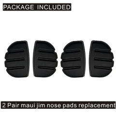Nose pad dimensions 0.4in x 0.6in (10mm x 15mm) close-up