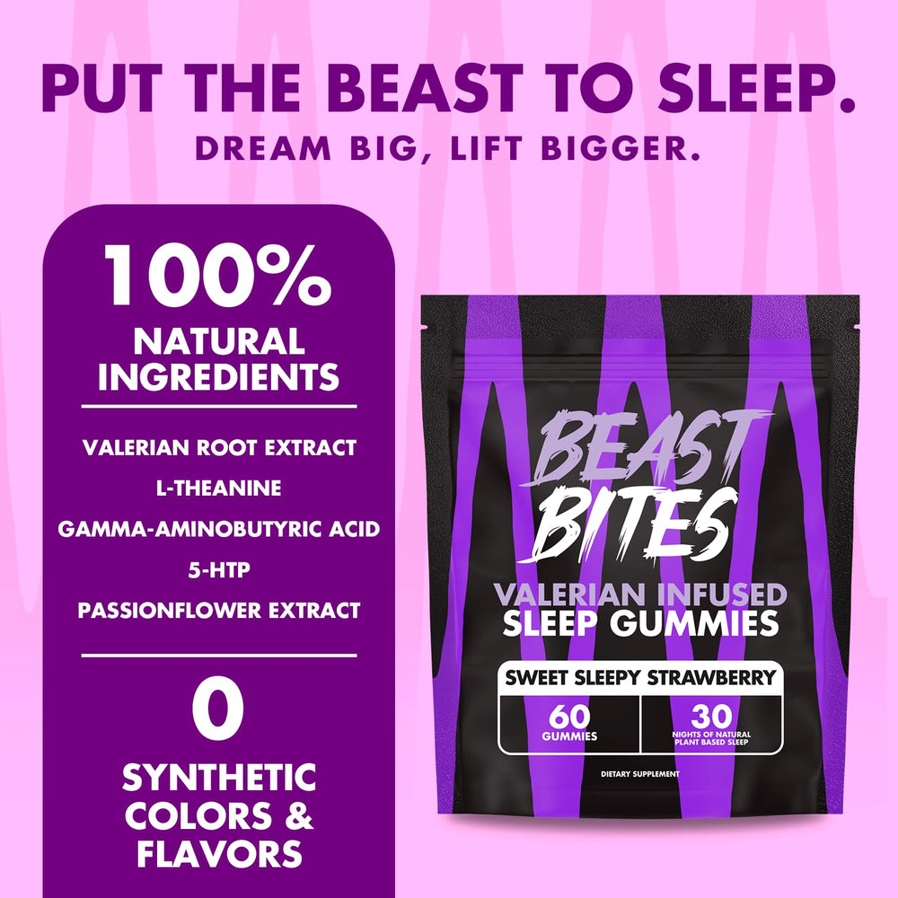 Beast Bites bottle with NSF Certified for Sport badge