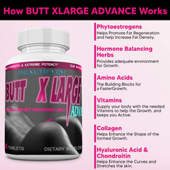 Front packaging of BEAUTIFYEM Butt X-Large Advance