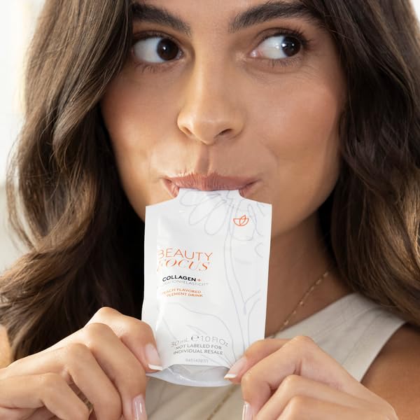 Collagen Plus peach ingredients: collagen peptides and lutein