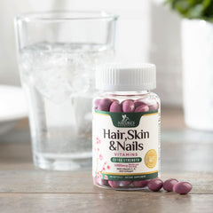 Beauty vitamins for women supporting strong hair, skin, and nails.
