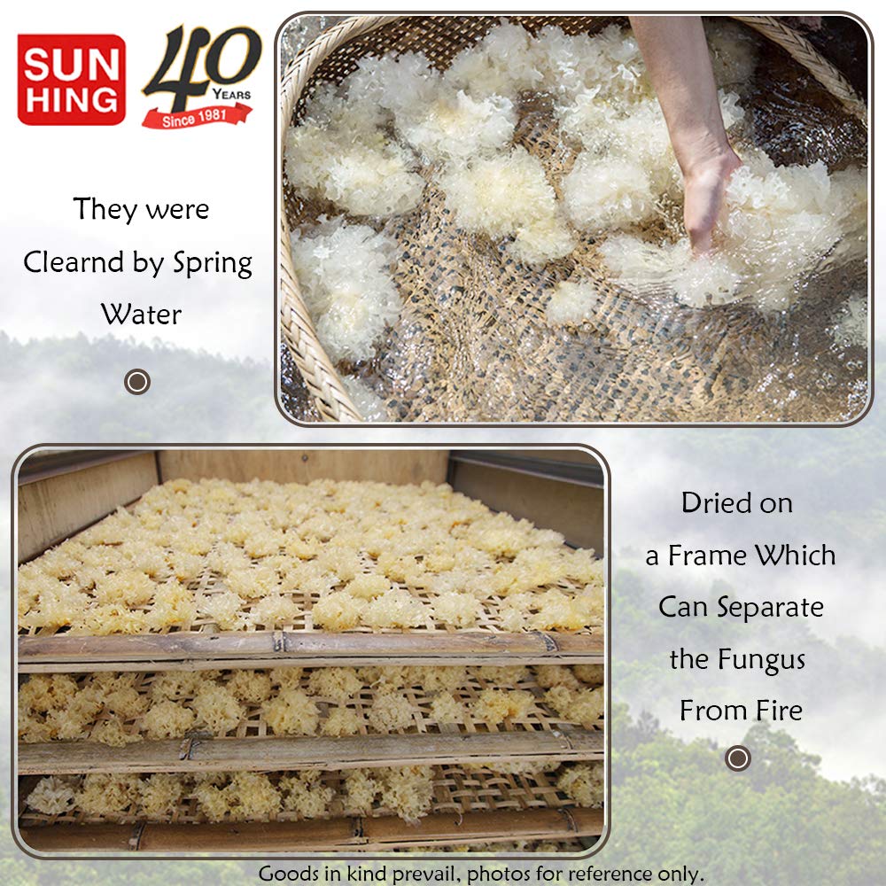 Snow fungus suitable for soups and desserts