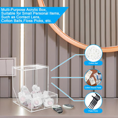 Two drawer-style compartments for daily lenses in Beautyflier dispenser