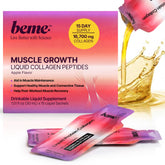 BeMe proteína líquida en sobres para dosis rápida y soporte muscular en movimiento.