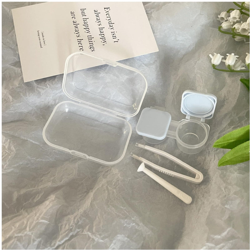 BEDARTIST Portable Contact Lens Case Set - 1 case, 1 tweezers, 1 remover - image 4