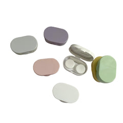 Candy color portable contact lens cases in six-pack