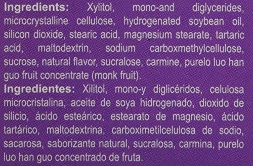 Nutrition information panel on Bedoyecta Kids packaging