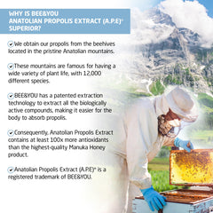 Ingredients: orange juice, raw honey, propolis