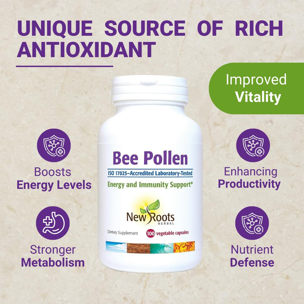 Close-up of Bee Pollen Capsule (1000 mg)