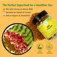 Bee pollen supporting immune health hero image