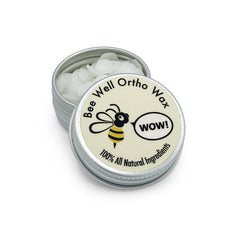 75-piece supply of braces wax in aluminum jar