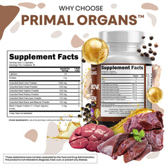 Beef liver capsules designed for detox and organ support