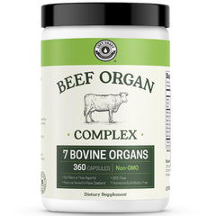 Beef organ supplement 7 organs: liver, heart, kidney, pancreas, lung, bone marrow and spleen
