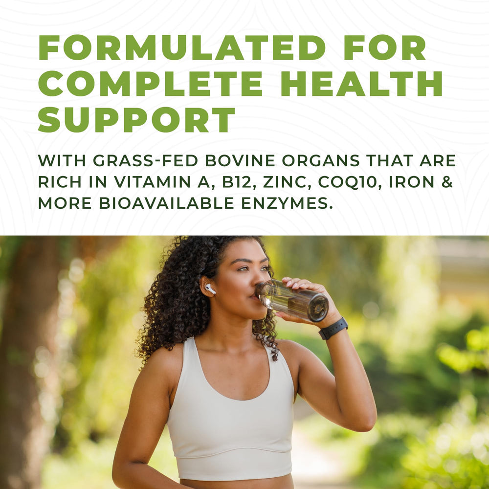 Hormone and antibiotic free beef organ supplement